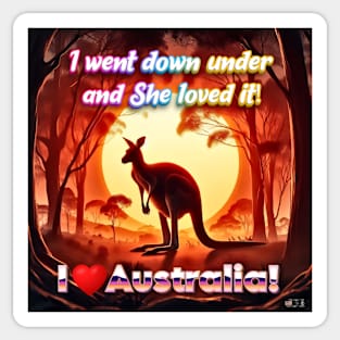 I heart Australia! Sticker